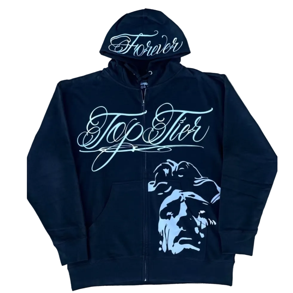 #001FOREVERTOPTIER ZIP UP HOODIE