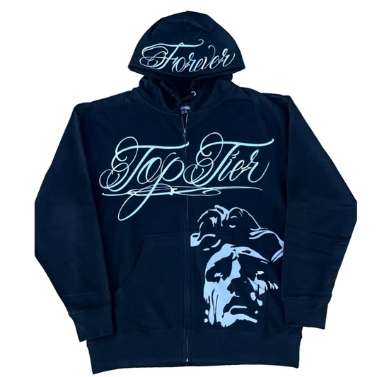 #001FOREVERTOPTIER ZIP UP HOODIE